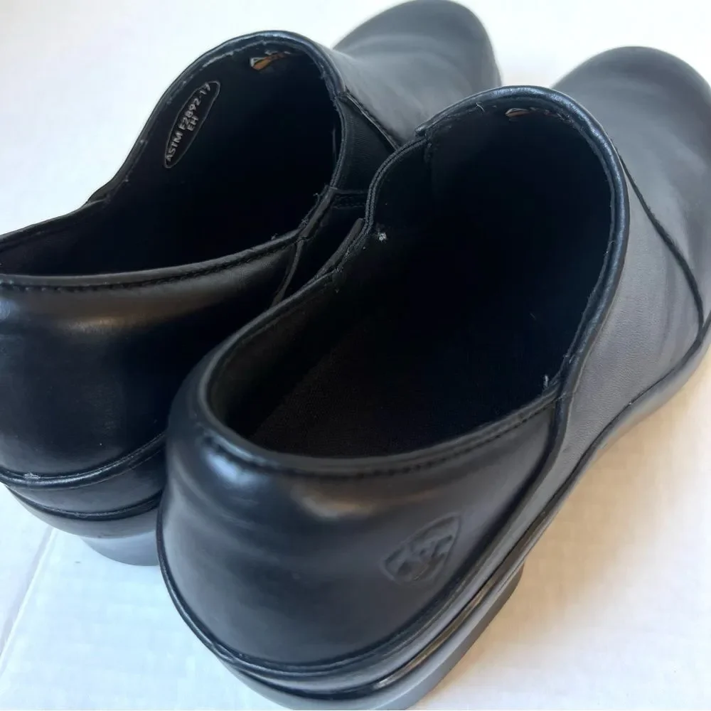 Ariat Work Hera Expert Slip Resistant Workwear Black Clogs Slip on Shoes SZ 10 - Picture 15 of 15